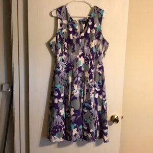 Purple floral dress